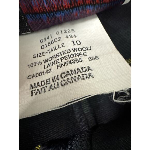 Vintage 90’s Nygard Collection Plaid Shorts/ Skirt Look Wool Size 10 Tartan Tree - Picture 4 of 9